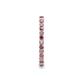 5 - Joyce 2.00 mm Rhodolite Garnet and Lab Grown Diamond Eternity Band 