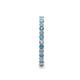 5 - Joyce 2.00 mm London Blue Topaz and Lab Grown Diamond Eternity Band 