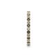 5 - Joyce 2.00 mm Smoky Quartz and Lab Grown Diamond Eternity Band 