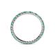 4 - Joyce 2.00 mm Emerald and Lab Grown Diamond Eternity Band 