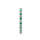 5 - Joyce 2.00 mm Emerald and Lab Grown Diamond Eternity Band 