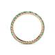 4 - Joyce 2.00 mm Emerald and Lab Grown Diamond Eternity Band 
