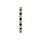 6 - Joyce 2.30 mm Red Garnet and Lab Grown Diamond Eternity Band 