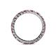 5 - Joyce 2.30 mm Rhodolite Garnet and Lab Grown Diamond Eternity Band 