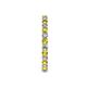 6 - Joyce 2.30 mm Yellow and White Lab Grown Diamond Eternity Band 