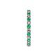 6 - Joyce 2.30 mm Emerald and Lab Grown Diamond Eternity Band 