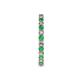 6 - Joyce 2.30 mm Emerald and Lab Grown Diamond Eternity Band 