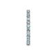 6 - Joyce 2.30 mm Aquamarine and Lab Grown Diamond Eternity Band 