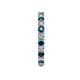 5 - Joyce 2.70 mm Blue and White Lab Grown Diamond Eternity Band 