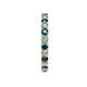 5 - Joyce 2.70 mm London Blue Topaz and Lab Grown Diamond Eternity Band 
