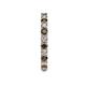 5 - Joyce 2.70 mm Smoky Quartz and Lab Grown Diamond Eternity Band 