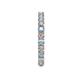 5 - Joyce 2.70 mm Aquamarine and Lab Grown Diamond Eternity Band 
