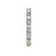 5 - Joyce 3.00 mm Aquamarine and Lab Grown Diamond Eternity Band 