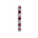 5 - Joyce 3.00 mm Ruby and Lab Grown Diamond Eternity Band 