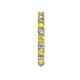 5 - Joyce 3.00 mm Yellow Sapphire and Lab Grown Diamond Eternity Band 