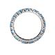 4 - Joyce 3.00 mm Blue Topaz and Lab Grown Diamond Eternity Band 