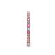 5 - Joyce 2.00 mm Pink Sapphire and Lab Grown Diamond Eternity Band 
