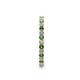 5 - Joyce 2.00 mm Green Garnet and Lab Grown Diamond Eternity Band 