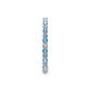 5 - Joyce 2.00 mm Blue Topaz and Lab Grown Diamond Eternity Band 