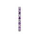 6 - Joyce 2.30 mm Amethyst and Lab Grown Diamond Eternity Band 