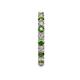 5 - Joyce 2.70 mm Green Garnet and Lab Grown Diamond Eternity Band 
