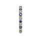 5 - Joyce 2.70 mm Iolite and Lab Grown Diamond Eternity Band 