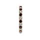 5 - Joyce 2.70 mm Red Garnet and Lab Grown Diamond Eternity Band 