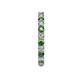 5 - Joyce 2.70 mm Green Garnet and Lab Grown Diamond Eternity Band 
