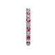 6 - Joyce 2.70 mm Pink Tourmaline and Lab Grown Diamond Eternity Band 