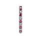 5 - Joyce 2.70 mm Rhodolite Garnet and Lab Grown Diamond Eternity Band 
