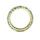 4 - Joyce 3.00 mm Emerald and Lab Grown Diamond Eternity Band 
