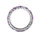 4 - Joyce 3.00 mm Amethyst and Lab Grown Diamond Eternity Band 