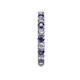 5 - Joyce 3.00 mm Iolite and Lab Grown Diamond Eternity Band 