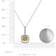5 - Rosalyn Citrine and Diamond Halo Pendant 