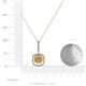 5 - Rosalyn Citrine and Diamond Halo Pendant 