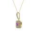2 - Debbie Amethyst and Diamond Double Halo Pendant 
