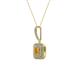 2 - Debbie Citrine and Diamond Double Halo Pendant 