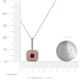 4 - Debbie Ruby and Diamond Double Halo Pendant 