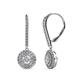1 - Mavra 3.5mm Diamond Double Halo Dangling Earrings 