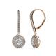 1 - Mavra 3.5mm Diamond Double Halo Dangling Earrings 