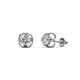1 - Alma Diamond (5mm) Open Tulip Stud Earrings 