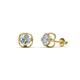 1 - Alma Diamond (5mm) Open Tulip Stud Earrings 