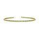 1 - Leslie 2.00 mm Peridot and Lab Grown Diamond Eternity Tennis Bracelet 