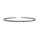 1 - Cliona 2.00 mm Tanzanite and Lab Grown Diamond Eternity Tennis Bracelet 