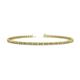 1 - Cliona 2.00 mm Yellow Sapphire and Lab Grown Diamond Eternity Tennis Bracelet 