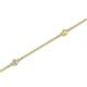 2 - Aizza (5 Stn/2mm) Yellow Sapphire and Lab Grown Diamond Station Bracelet 