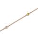 2 - Aizza (5 Stn/2mm) Yellow Diamond and White Lab Grown Diamond Station Bracelet 