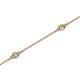 2 - Aizza (5 Stn/2.4mm) Peridot and Lab Grown Diamond Station Bracelet 