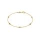 1 - Aizza (5 Stn/2.4mm) Smoky Quartz and Lab Grown Diamond Station Bracelet 