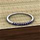 3 - Emlynn 2.00 mm Blue Sapphire 10 Stone Wedding Band 